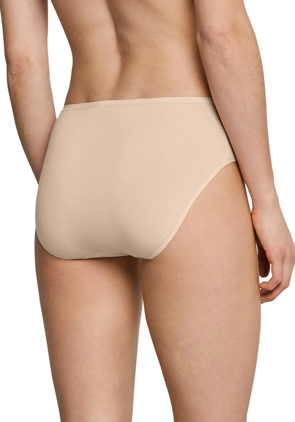 SCHIESSER Cotton Essentials dames slips (3-pack), huidskleur