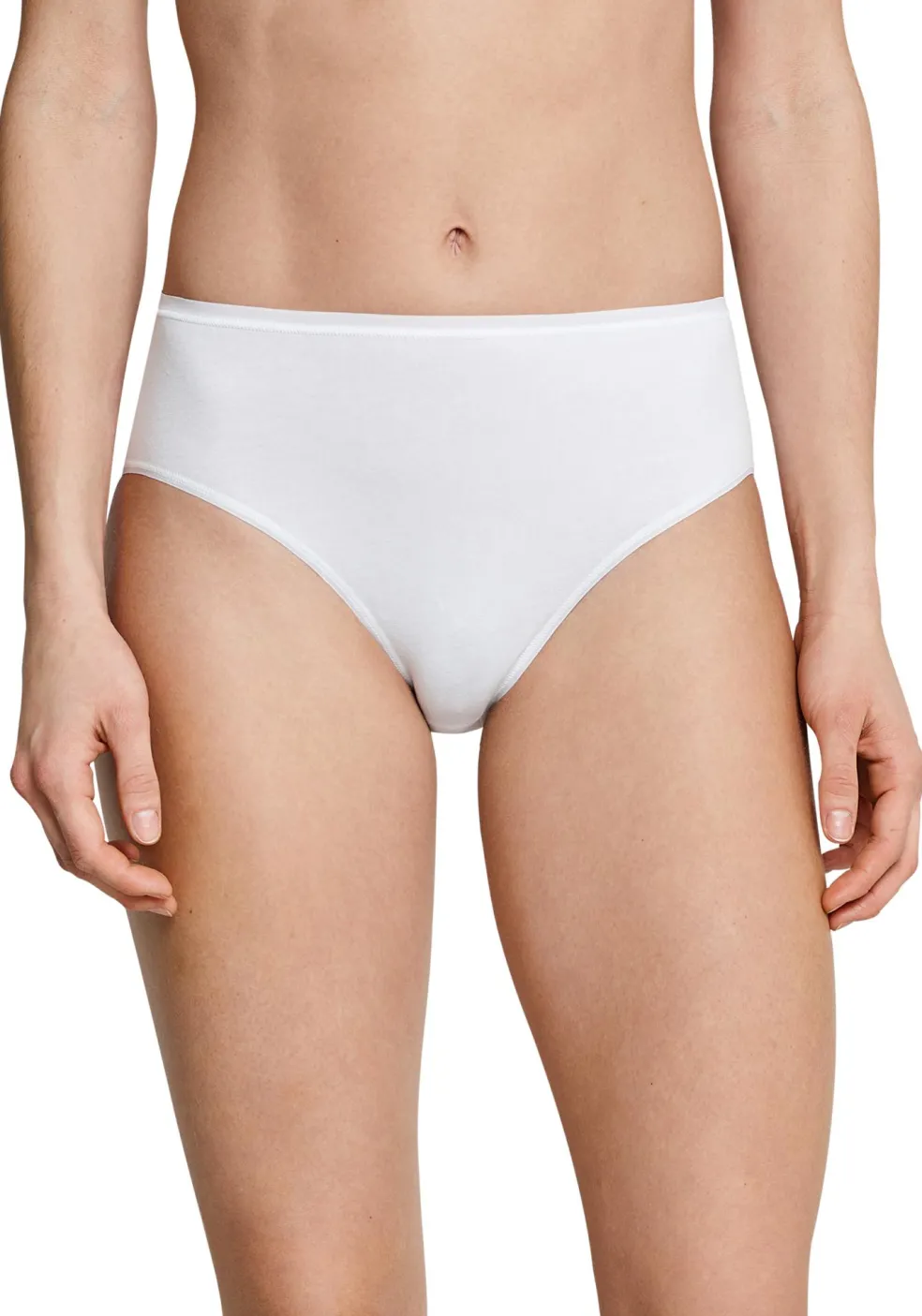 SCHIESSER Cotton Essentials dames slips (3-pack), wit