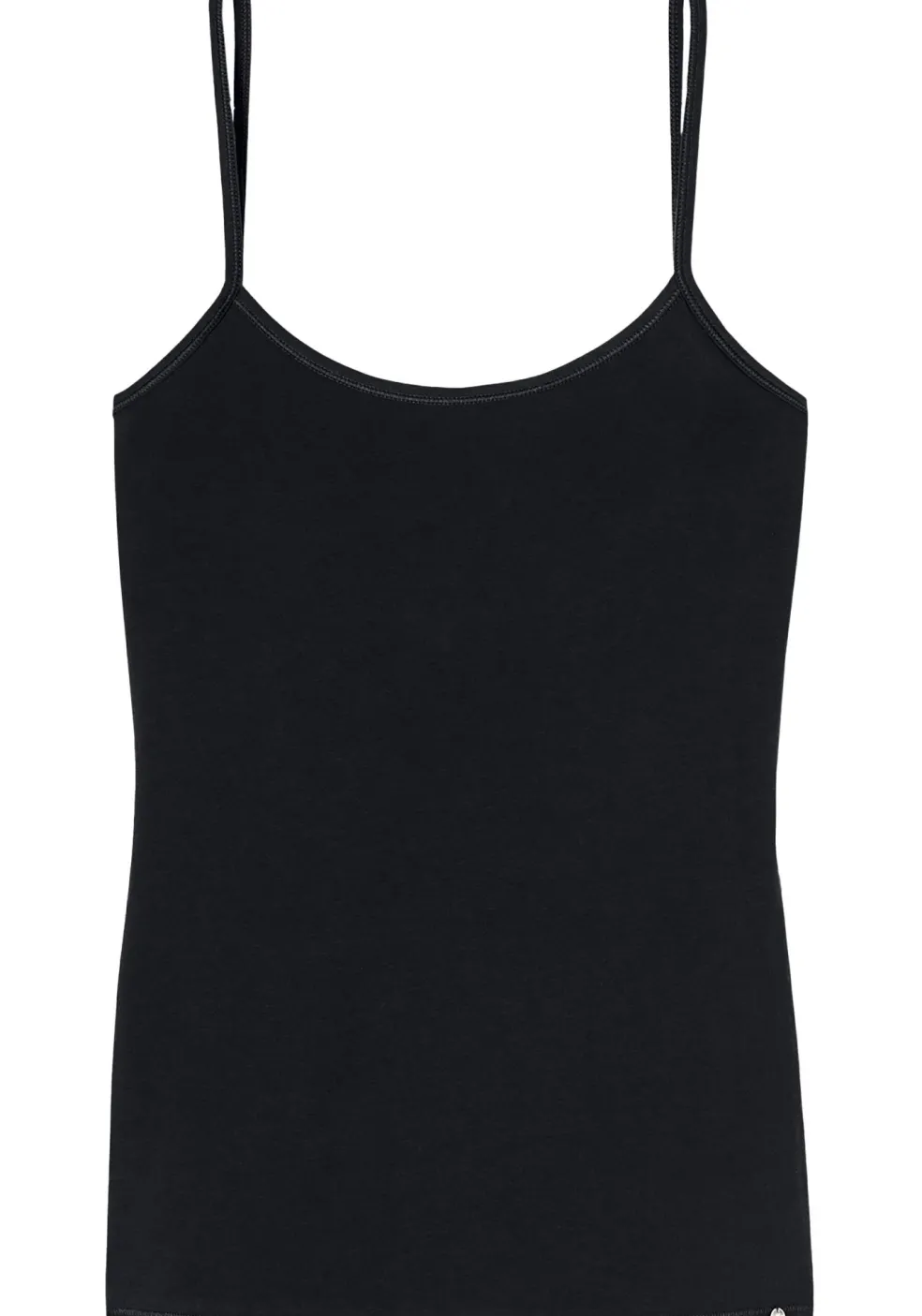 SCHIESSER 95/5 dames spaghetti top (1-pack), zwart