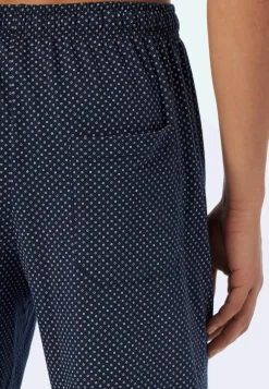 SCHIESSER Ebony pyjamaset, heren pyjama lang jersey blauw
