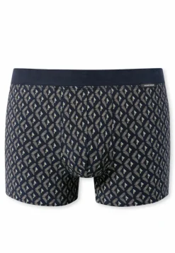SCHIESSER Fine Interlock boxer (1-pack), heren short fijn gedessineerd bruin-grijs