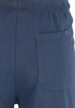 SCHIESSER heren shortama, V-hals, blauw met wit geruit