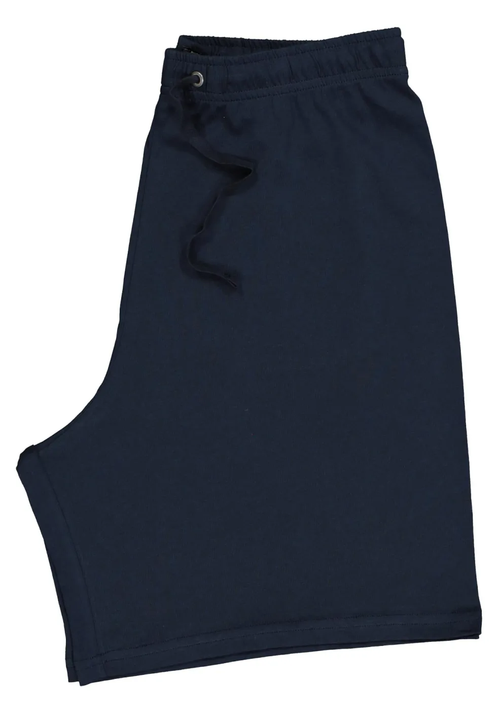SCHIESSER heren shortama, V-hals, blauw met wit geruit