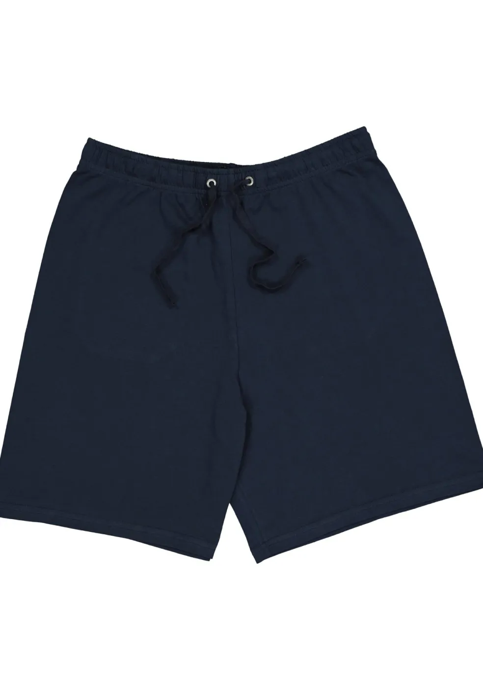 SCHIESSER heren shortama, V-hals, blauw met wit geruit