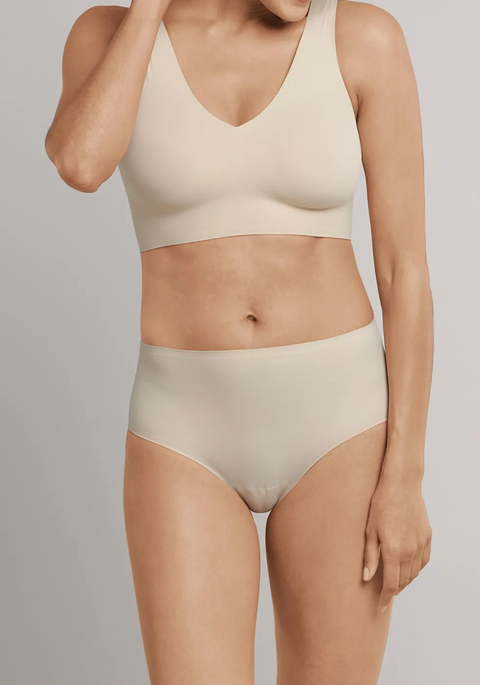 SCHIESSER Invisible Soft dames bralette, met uitneembare cups, huidskleur