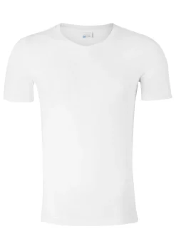 SCHIESSER Long Life Cotton T-shirt (1-pack), V-hals, wit