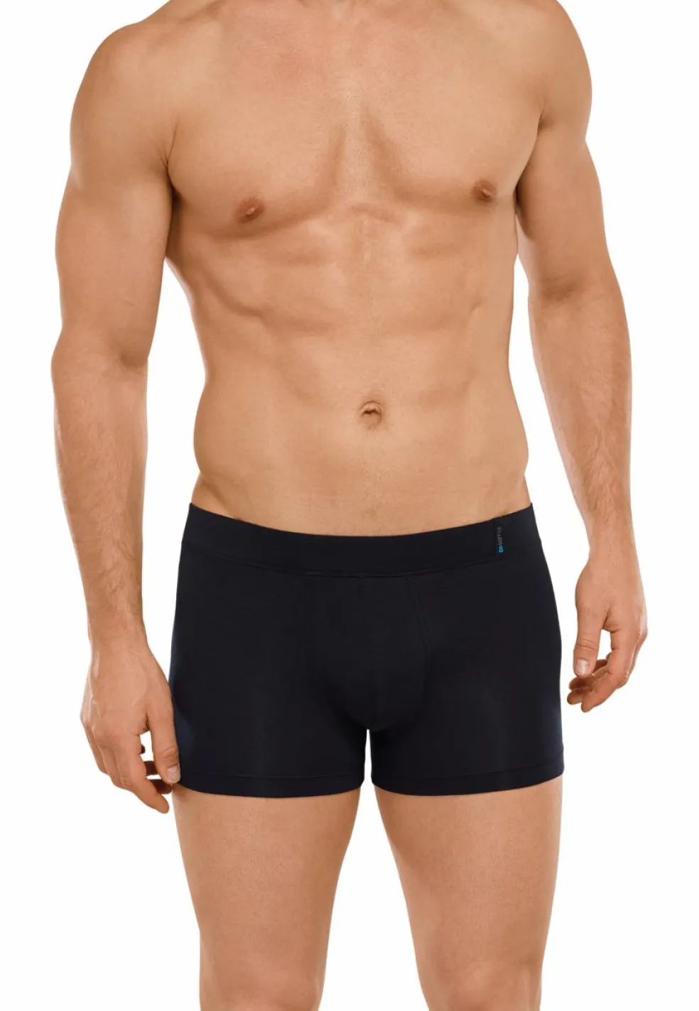 SCHIESSER Long Life Soft boxer (1-pack), heren short blauwzwart