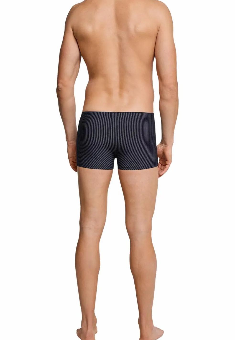 SCHIESSER Long Life Soft boxer (1-pack), heren short blauwzwarte strepen