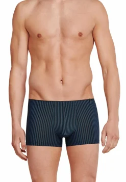 SCHIESSER Long Life Soft boxer (1-pack), heren shorts marine-zwart gestreept