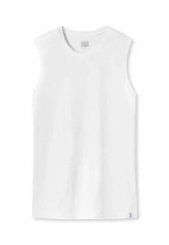 SCHIESSER Long Life Soft singlet (1-pack), heren onderhemd modieuze snit wit