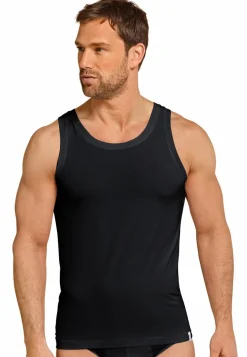 SCHIESSER Long Life Soft singlet (1-pack), heren shirt mouwloos blauwzwart