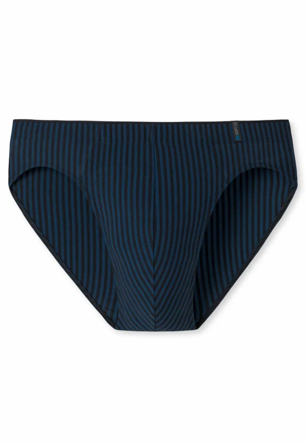 SCHIESSER Long Life Soft slip (1-pack), heren supermini marine-zwart gestreept