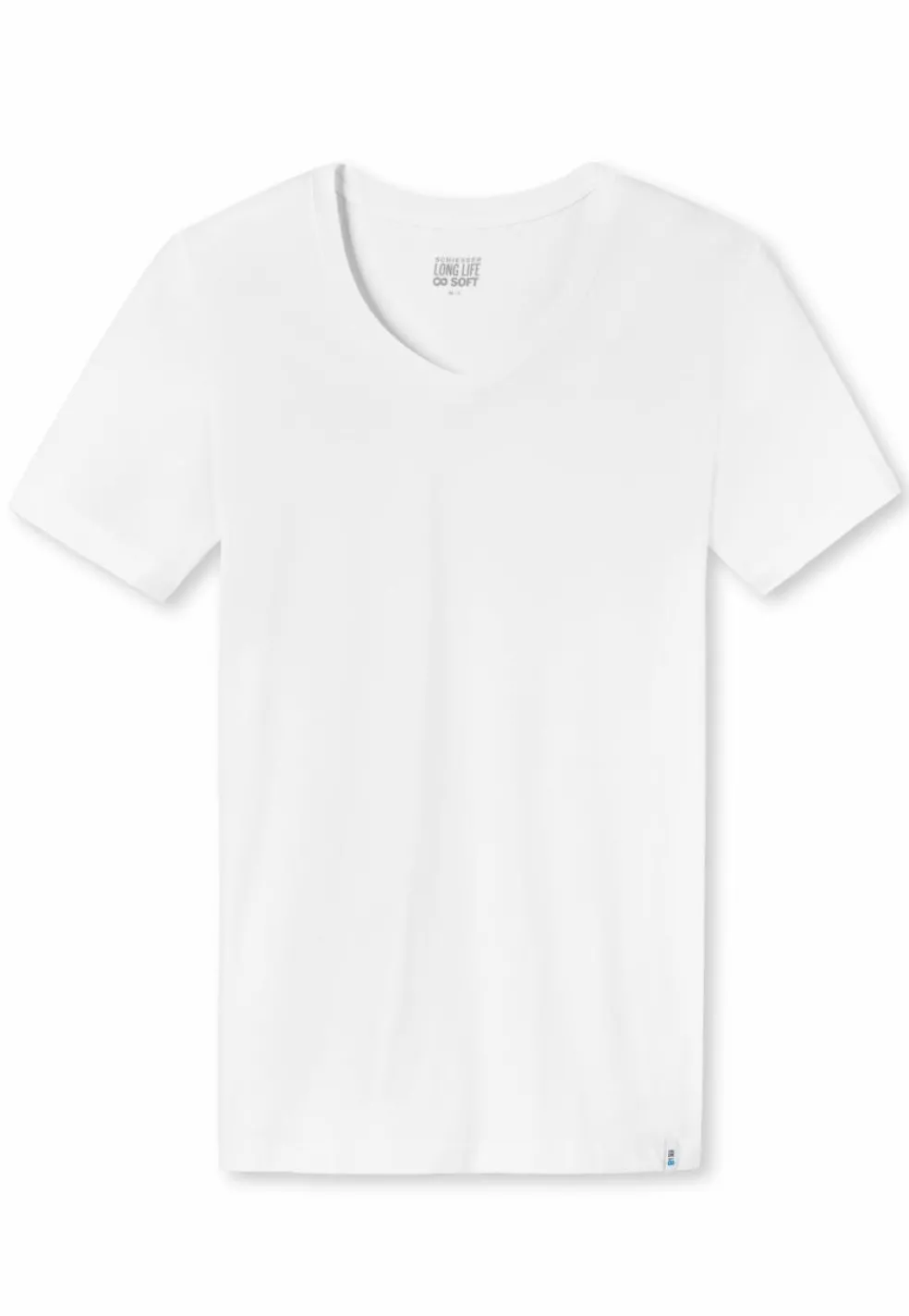 SCHIESSER Long Life Soft T-shirt (1-pack), heren shirt korte mouwen wit
