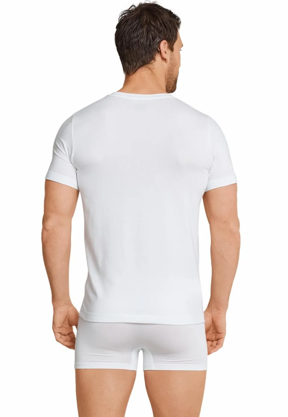 SCHIESSER Long Life Soft T-shirt (1-pack), heren shirt korte mouwen wit