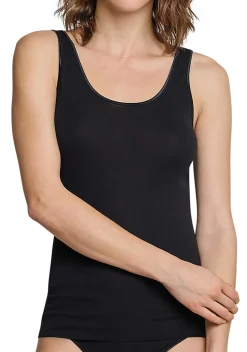 SCHIESSER Luxury dames hemdje (1-pack), zwart