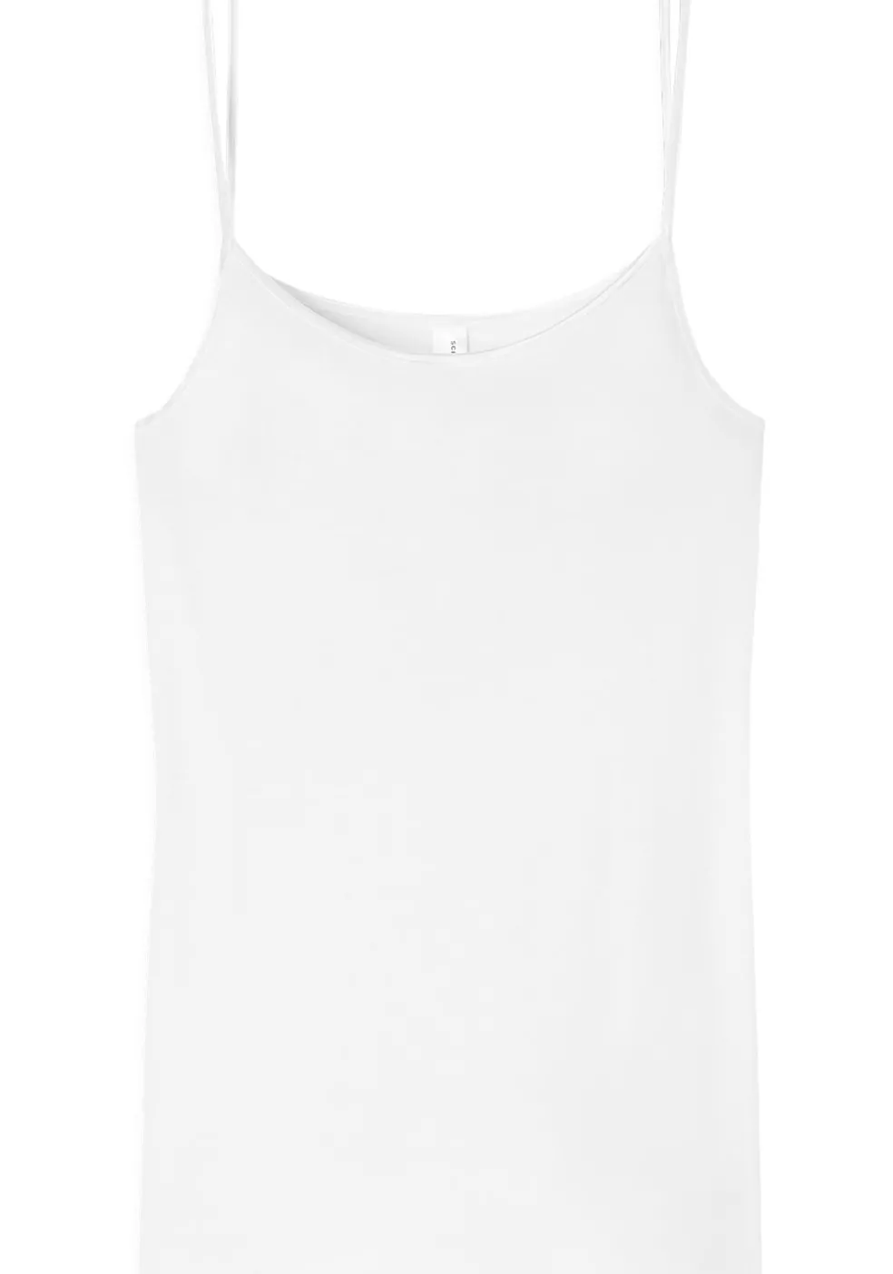 SCHIESSER Luxury dames spaghetti top (1-pack), wit