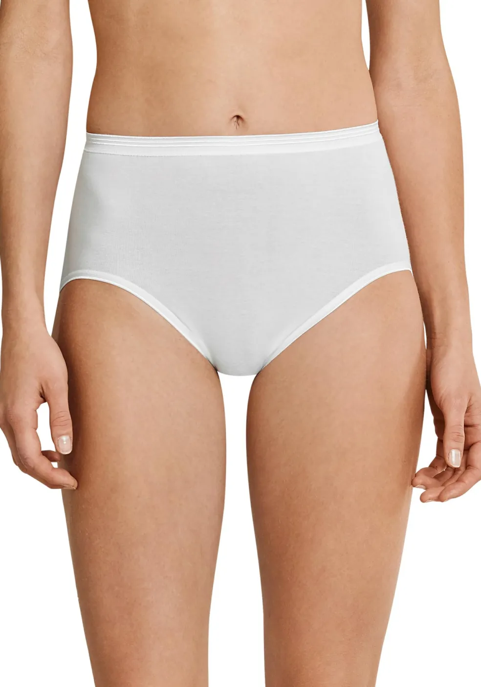 SCHIESSER Luxury dames taille slip (1-pack), wit