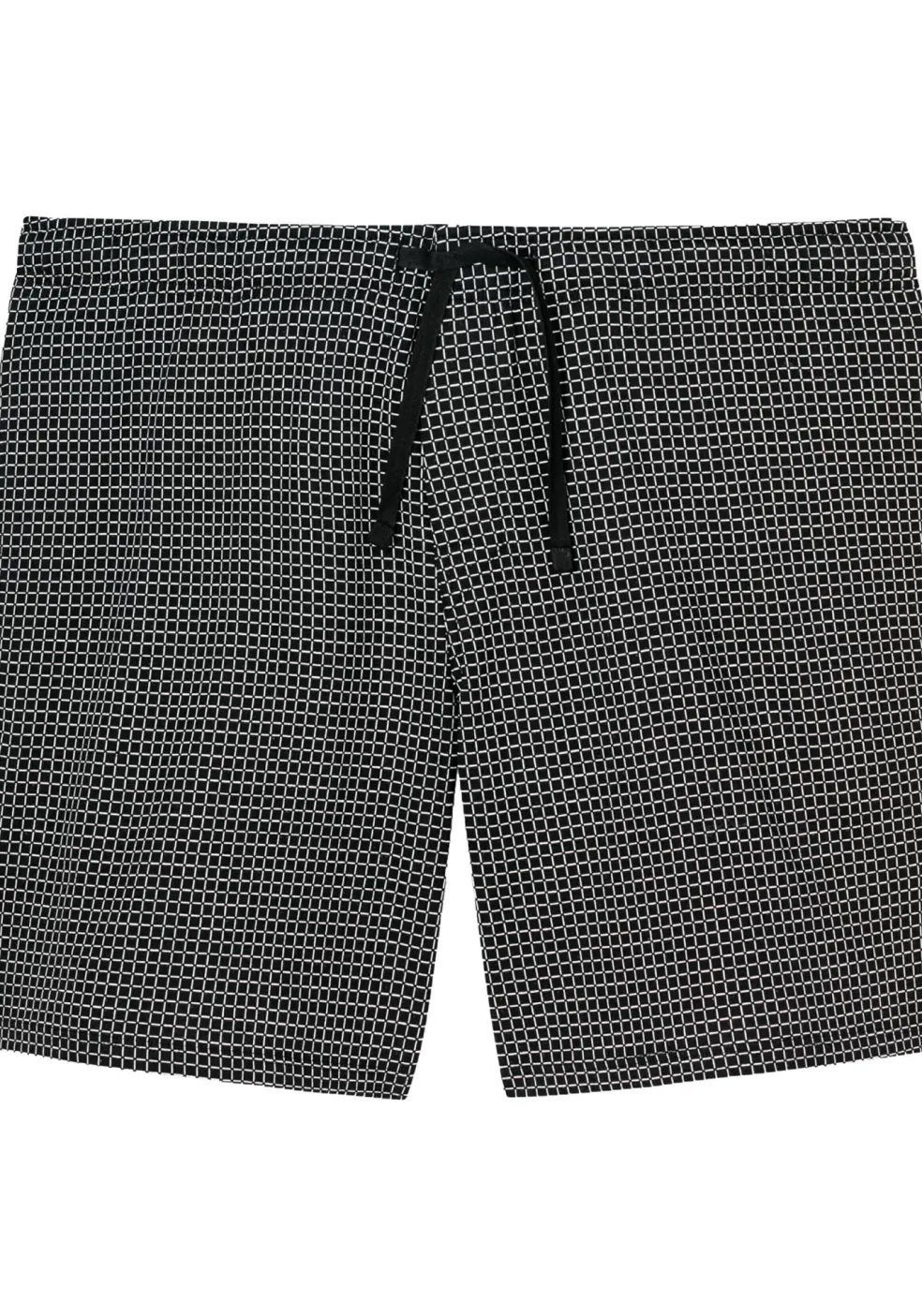 SCHIESSER Mix+Relax lounge broek, korte pijpen, dun, zwart geruit