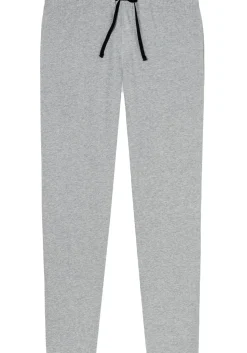 SCHIESSER Mix+Relax lounge broek, lange pijpen zonder boord, dun, grijs