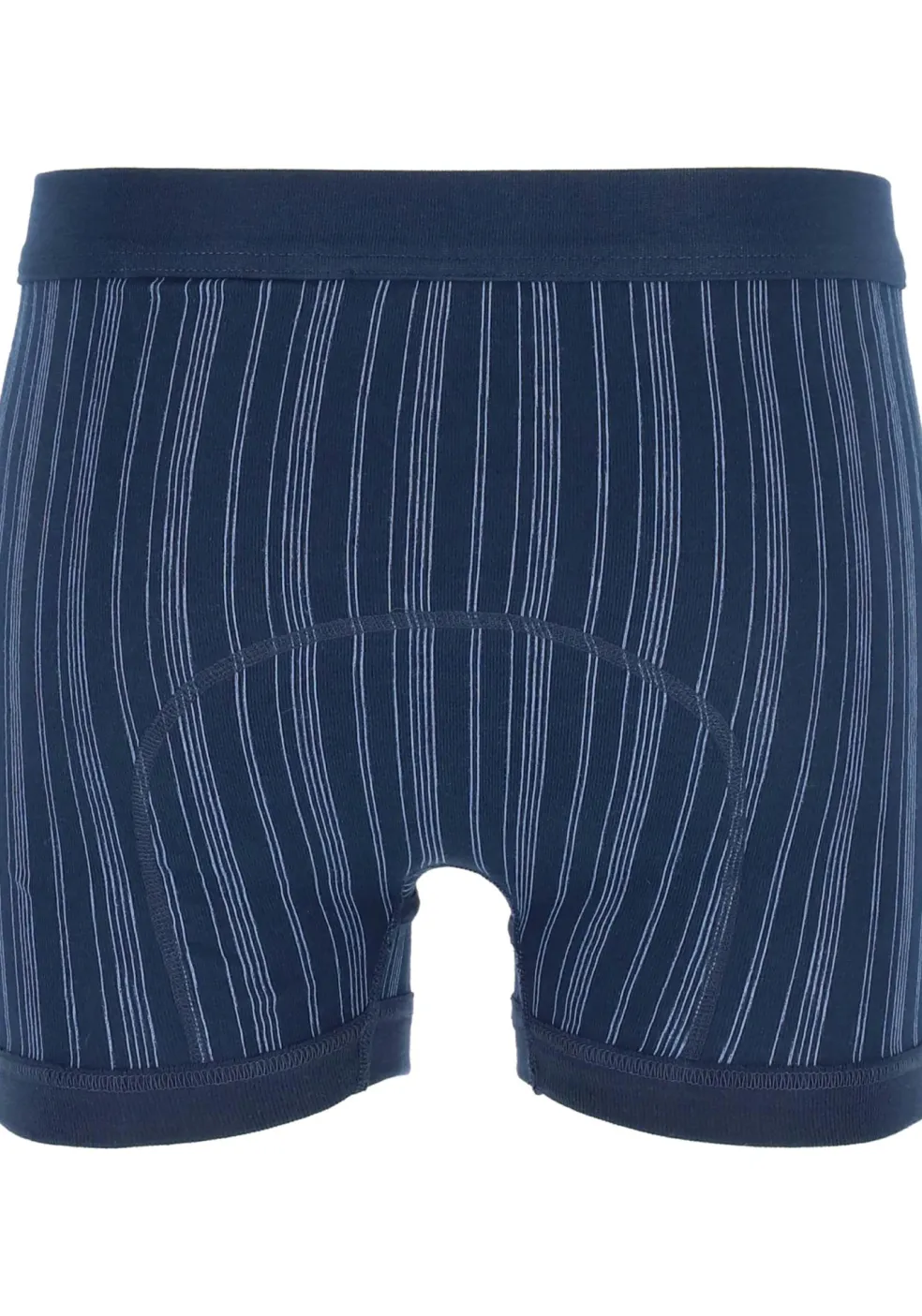 SCHIESSER Original Classics shorts (2-pack), Feinripp met gulp, blauw gestreept