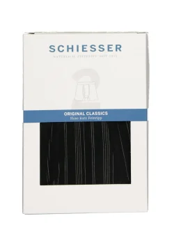 SCHIESSER Original Classics shorts (2-pack), Feinripp met gulp, zwart gestreept