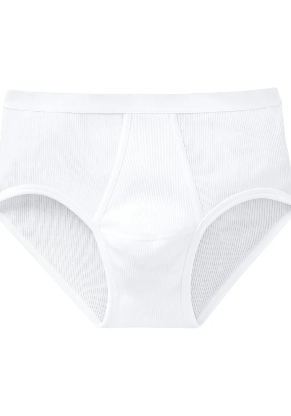 SCHIESSER Original Classics sportslip (2-pack), Doppelripp met gulp, wit