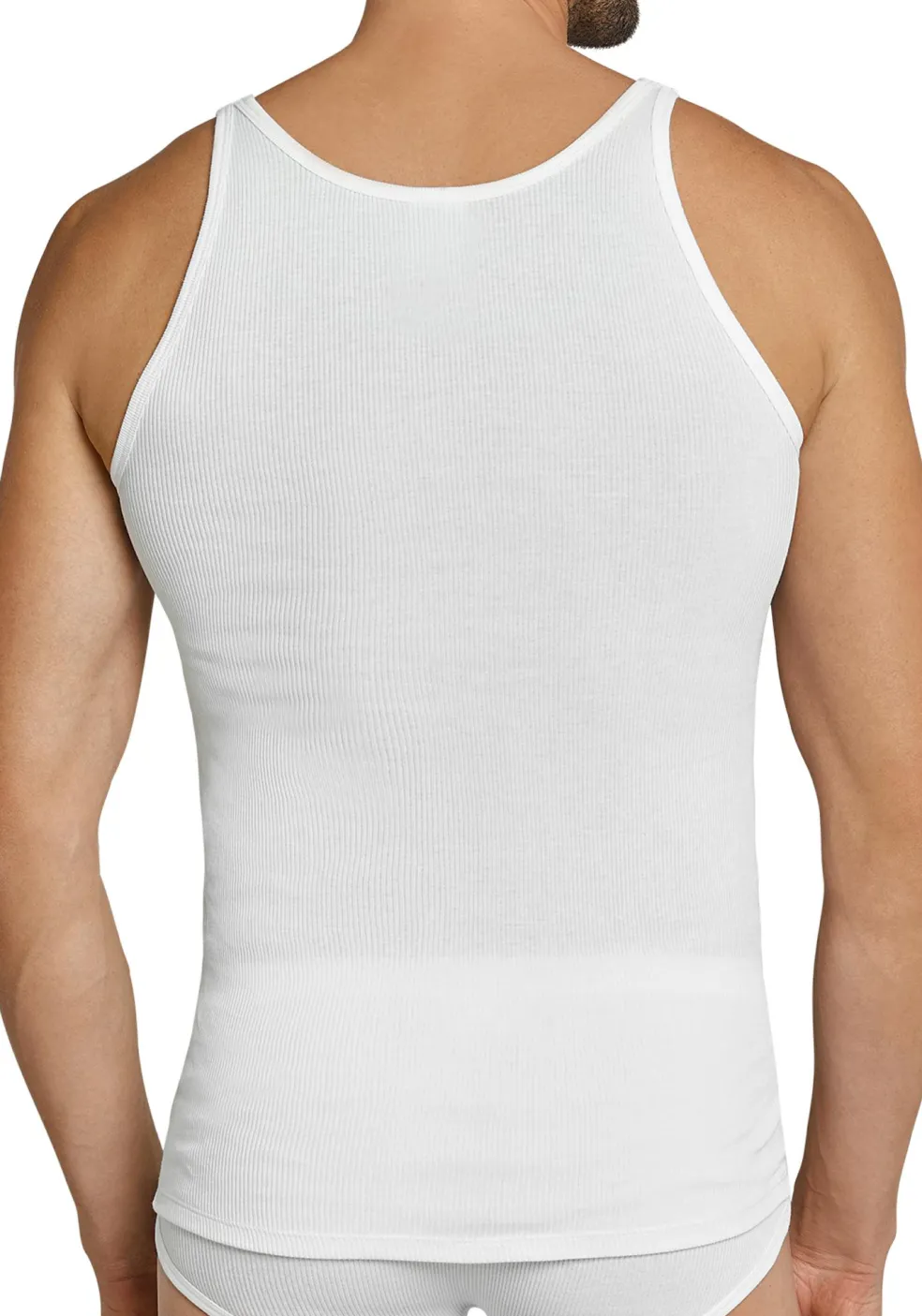 SCHIESSER Original Classics singlets (2-pack), Doppelribb, wit