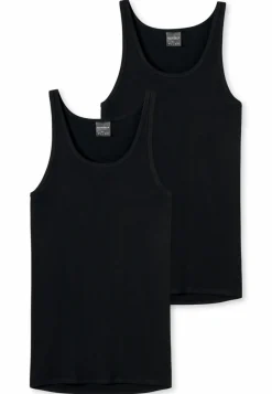 SCHIESSER Original Classics singlet (1-pack), heren onderhemd zwart