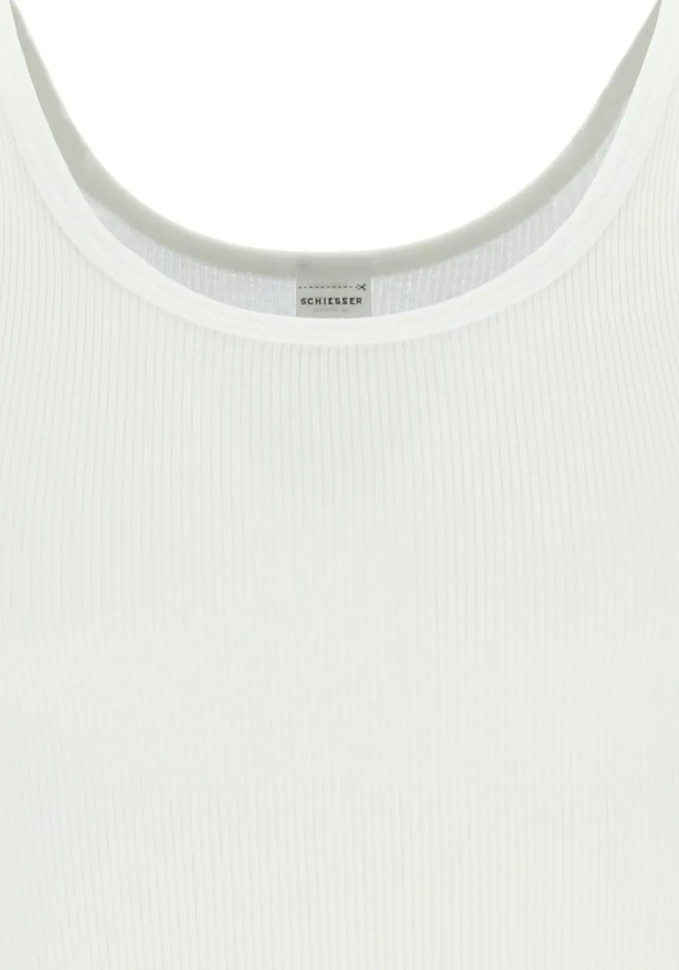 SCHIESSER Original Classics singlet (1-pack), Doppelribb, wit