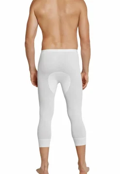 SCHIESSER Original Doppelripp lange onderbroek (1-pack), heren onderbroek 3/4-lengte met opening wit