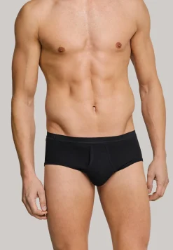 SCHIESSER Original Feinripp sportslip (1-pack), met gulp, zwart