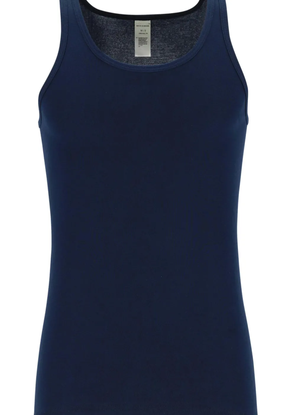 SCHIESSER Original Feinripp singlet (1-pack), blauw
