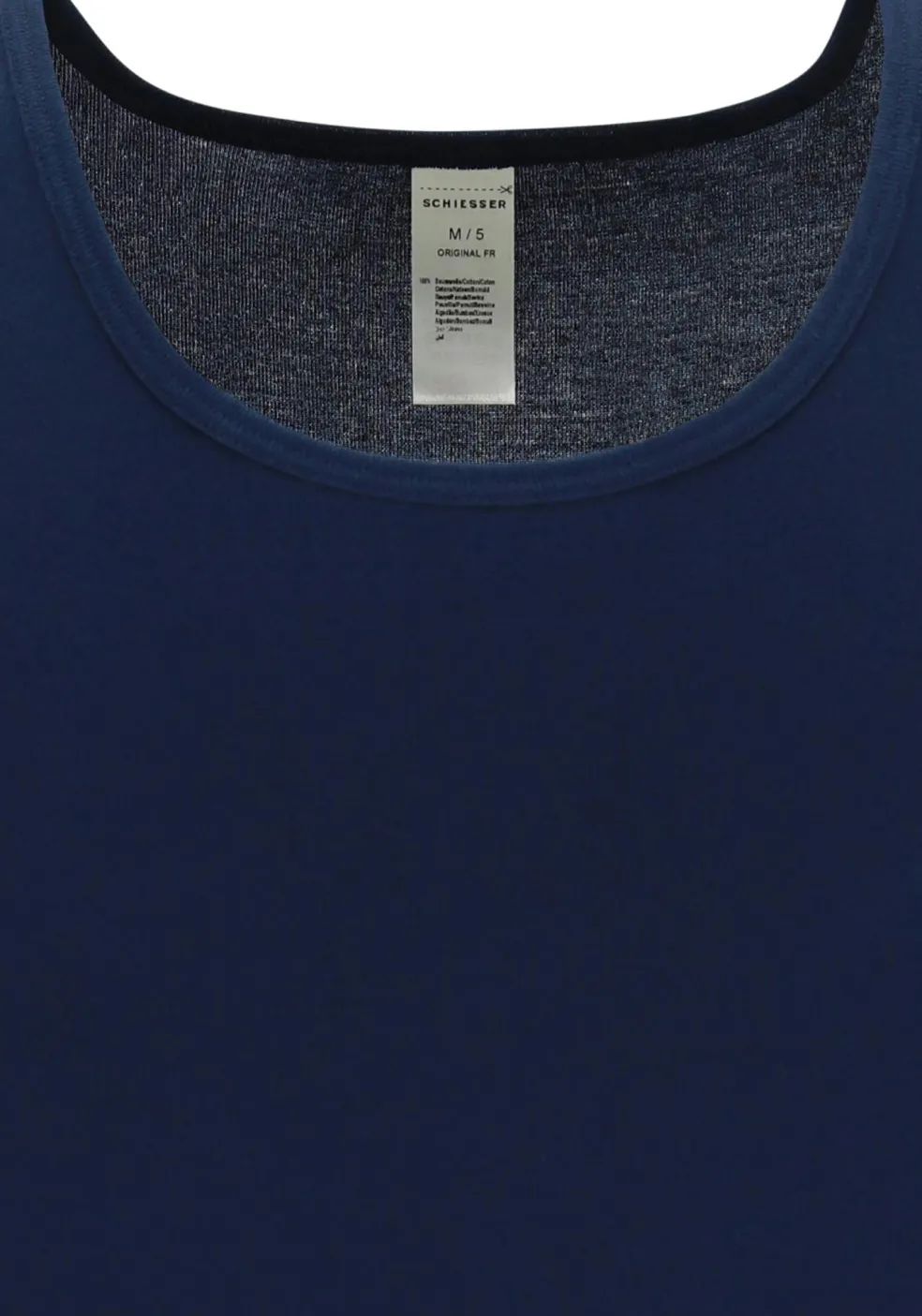 SCHIESSER Original Feinripp singlet (1-pack), blauw
