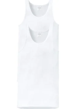SCHIESSER Original Feinripp singlets (2-pack), wit