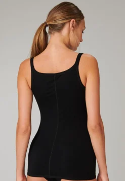 SCHIESSER Personal Fit singlet (1-pack), dames zwarte spaghettitop