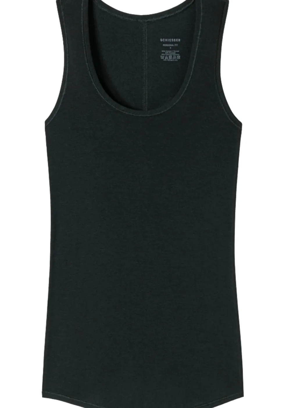 SCHIESSER Personal Fit singlet (1-pack), dames onderhemd zwart