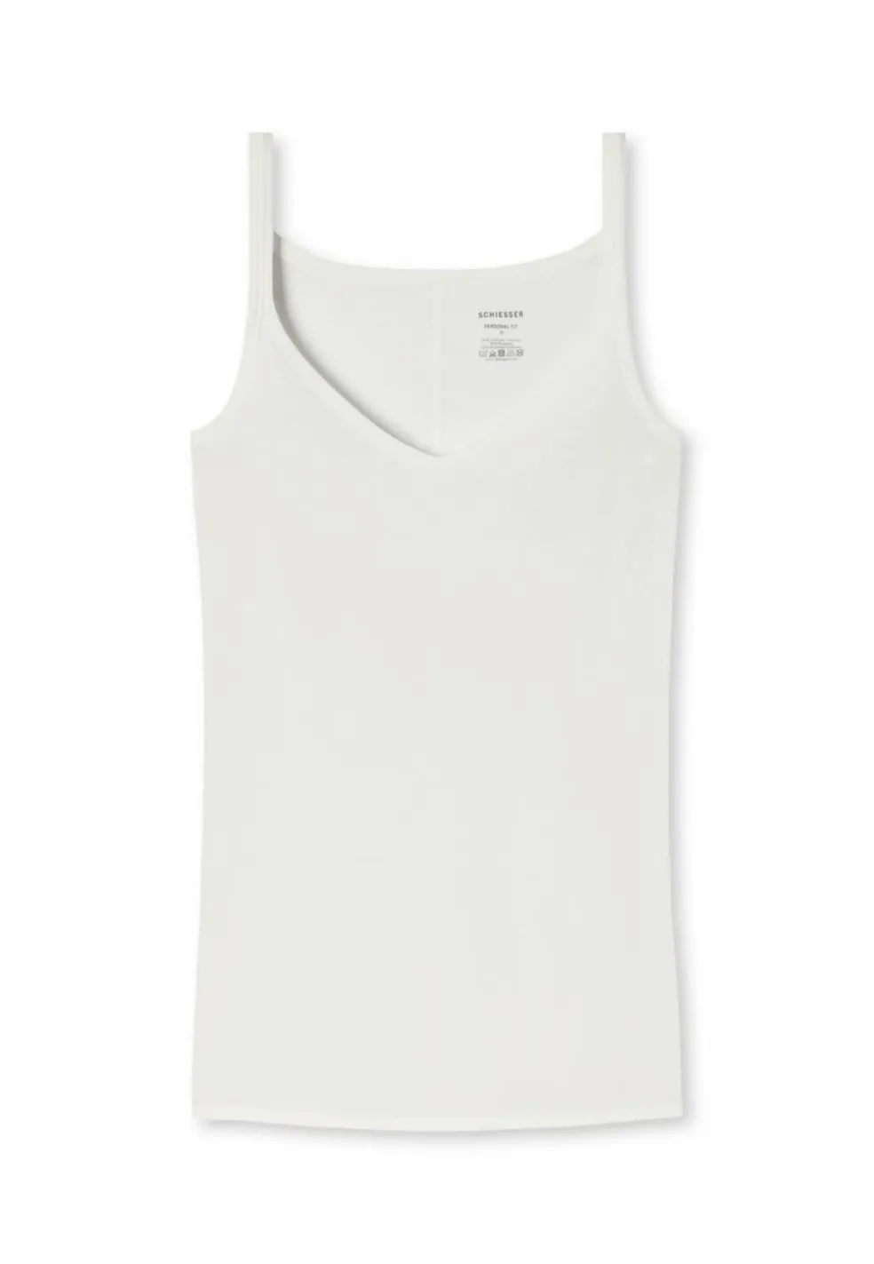 SCHIESSER Personal Fit singlet (1-pack), dames spaghettitop gebroken wit