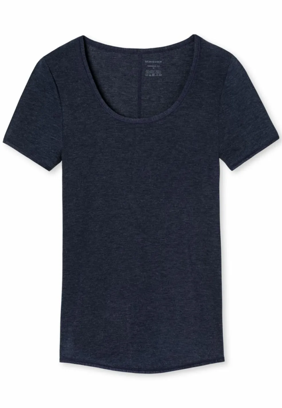 SCHIESSER Personal Fit T-shirt (1-pack), dames shirt korte mouwen nachtblauw