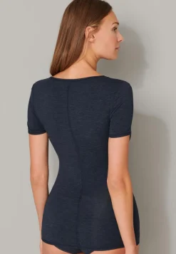SCHIESSER Personal Fit T-shirt (1-pack), dames shirt korte mouwen nachtblauw