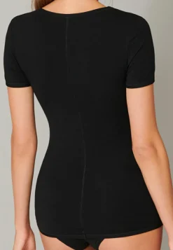 SCHIESSER Personal Fit T-shirt (1-pack), dames shirt korte mouwen zwart