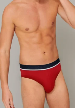 SCHIESSER 95/5 rioslips (3-pack), grijs, blauw en rood