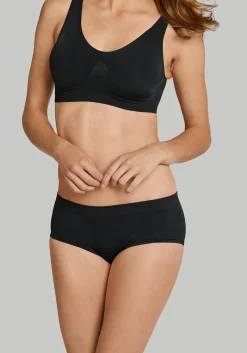 SCHIESSER Seamless Light dames short (1-pack), zwart