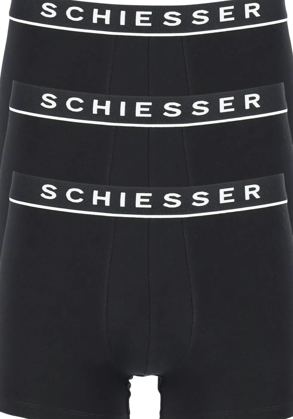 SCHIESSER 95/5 shorts (3-pack), zwart