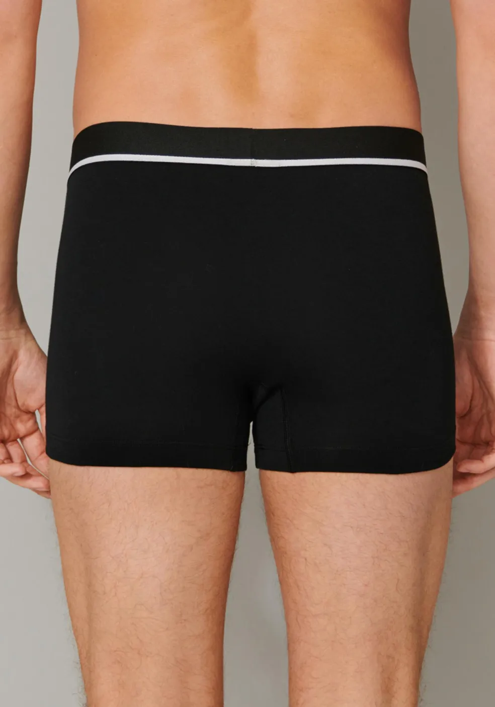 SCHIESSER 95/5 shorts (3-pack), zwart, zwart en grijs