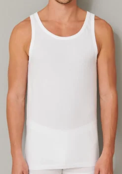 SCHIESSER 95/5 singlets (2-pack), O-hals, wit