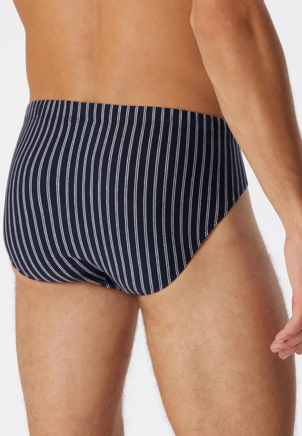 SCHIESSER 95/5 slip (1-pack), heren supermini biologisch katoen gestreept meerkleurig