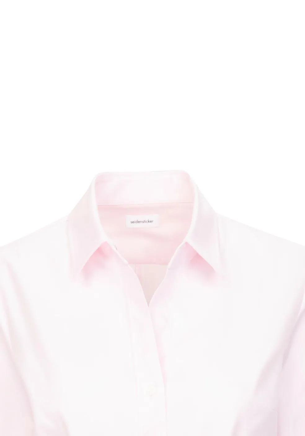 Seidensticker dames blouse slim fit, twill, roze