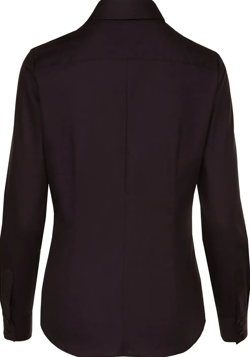 Seidensticker dames blouse slim fit, zwart