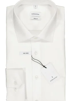 Seidensticker regular fit overhemd, wit