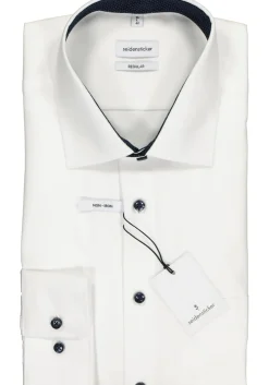 Seidensticker regular fit overhemd, wit (contrast)